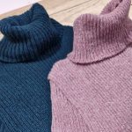 تونیک بافت یقه اسکی رنگی