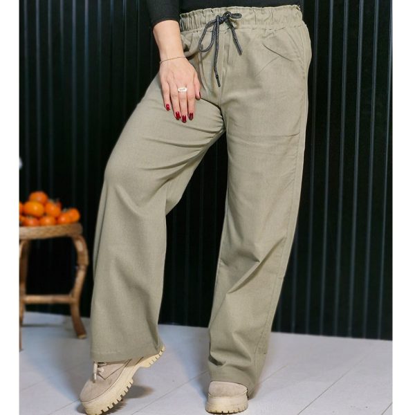 شلوار بگ بنگال زیتونی - مانتو پاتریس رشت