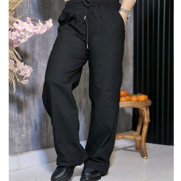 شلوار بگ نیل مشکی 31400201/1 - Image 3