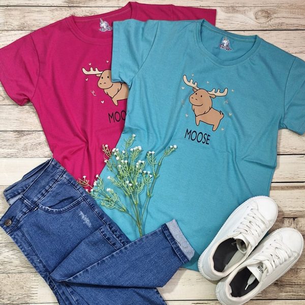 تیشرت چاپ گوزن - مانتو پاتریس رشت