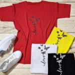 تیشرت چاپ پروانه - مانتو پاتریس رشت