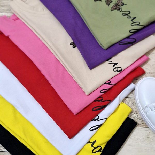 تیشرت چاپ پروانه - مانتو پاتریس رشت