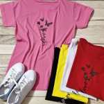 تیشرت چاپ پروانه - مانتو پاتریس رشت