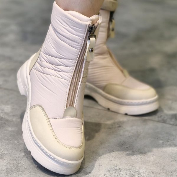 33000417-2-min (1) بوت کاپشنی جلو زیپ کرم - مانتو پاتریس رشت