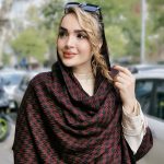 شال پیچازی زرشکی - مانتو پاتریس رشت
