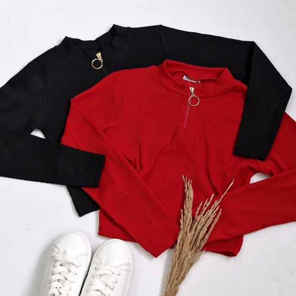 کراپ آستین بلند زیپی مانتوپاتریس_رشت