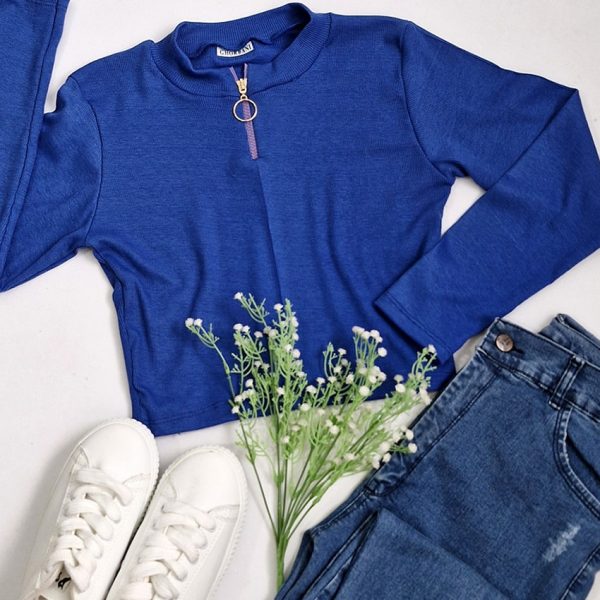 کراپ آستین بلند زیپی مانتوپاتریس_رشت