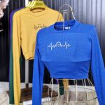 بلوز کراپ چاپ ضربان - مانتو پاتریس رشت