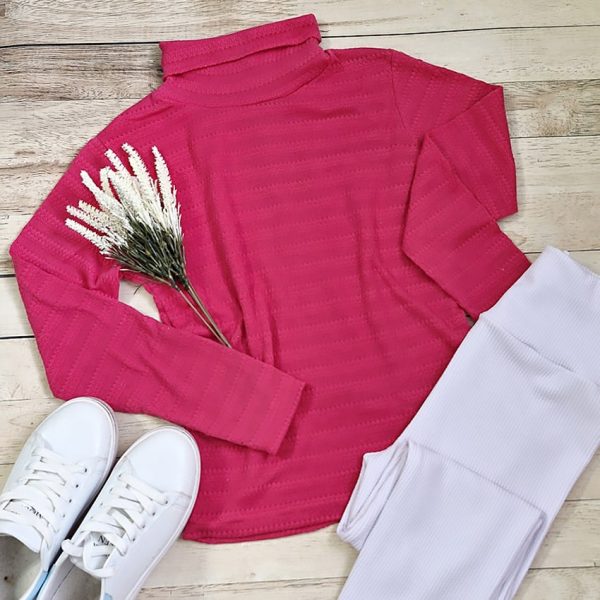 بلوز یقه اسکی حوله ای- مانتو پاتریس رشت