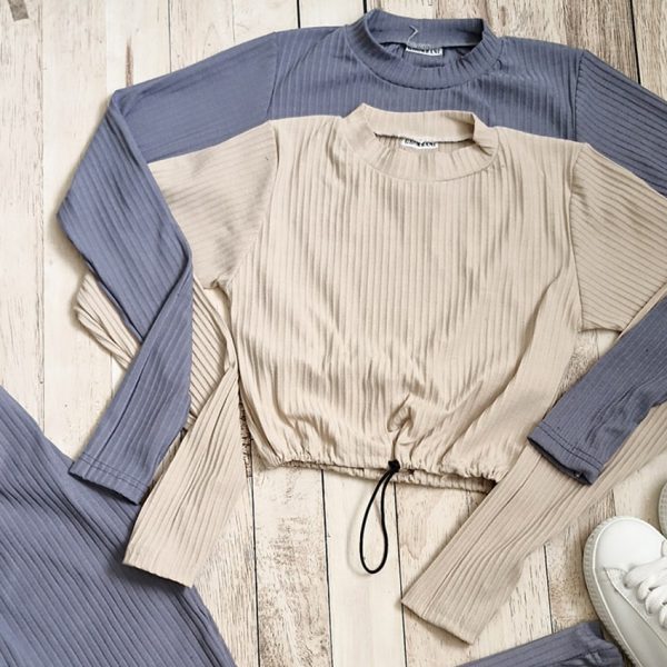 بلوز کراپ گت دار - مانتو پاتریس رشت