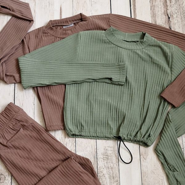 بلوز کراپ گت دار - مانتو پاتریس رشت