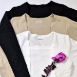 بلوز آستین بلند یقه دلبری 34300709 - Image 4