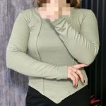 بلوز آستین بلند یقه دلبری - مانتو پاتریس رشت