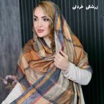 شال موهر چهارخونه رنگی - مانتو پاتریس رشت