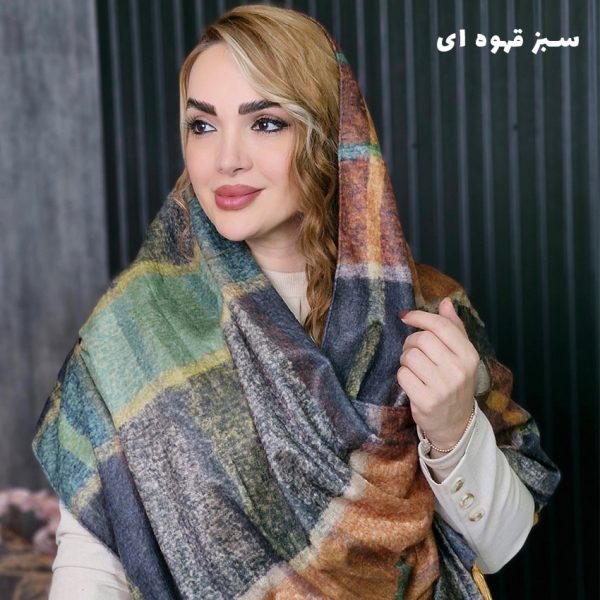 شال مخمل چهارخونه 34700200 - Image 3