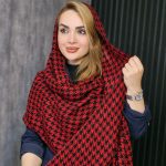 شال بافت پیچازی قرمز - مانتو پاتریس رشت