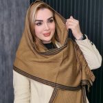 شال بافت حاشیه دار - مانتو پاتریس رشت