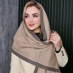 شال بافت حاشیه دار - مانتو پاتریس رشت