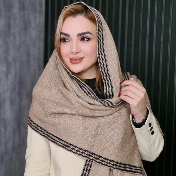 شال بافت حاشیه دار - مانتو پاتریس رشت