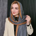 شال بافت حاشیه دار - مانتو پاتریس رشت