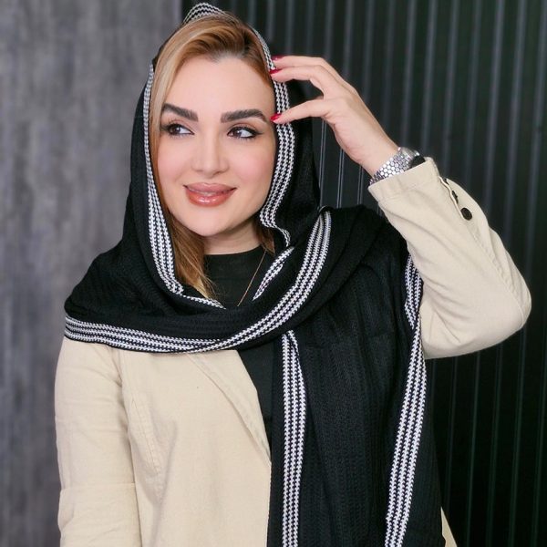 شال بافت حاشیه دار - مانتو پاتریس رشت