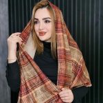 شال چهارخونه مخملی - مانتو پاتریس رشت