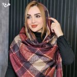 شال چهارخونه مخملی - مانتو پاتریس رشت