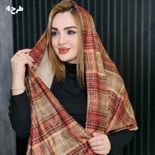 شال چهارخونه مخملی - مانتو پاتریس رشت