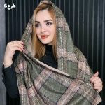 شال چهارخونه مخملی - مانتو پاتریس رشت