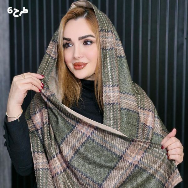 شال چهارخونه مخملی - مانتو پاتریس رشت