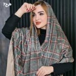 شال چهارخونه مخملی - مانتو پاتریس رشت