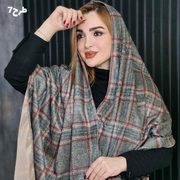 شال چهارخونه مخملی - مانتو پاتریس رشت