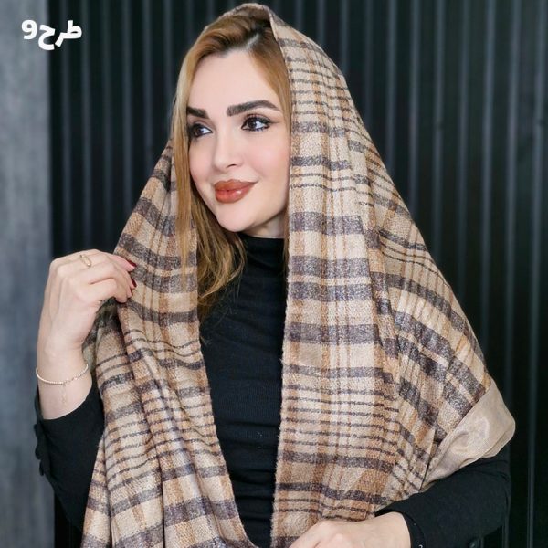 شال چهارخونه مخملی 34700210 - Image 10