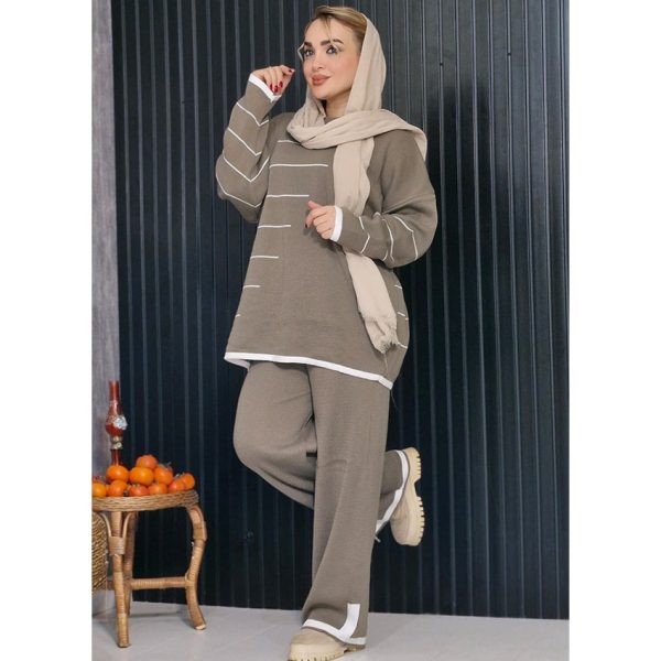 ست بافت خطی - مانتو پاتریس رشت