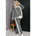 ست بافت 4 دکمه - مانتو پاتریس رشت