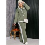 ست بافت 4 دکمه - مانتو پاتریس رشت