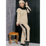 ست بافت بغل نواری - مانتو پاتریس رشت