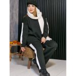 ست بافت بغل نواری - مانتو پاتریس رشت