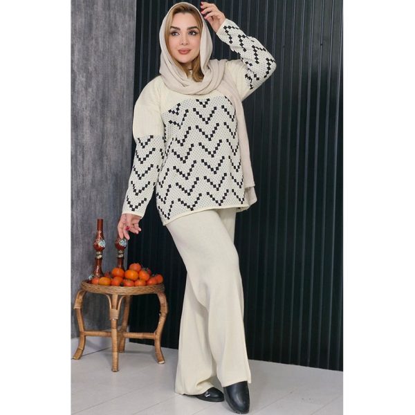 ست بافت نقطه ای - مانتو پاتریس رشت