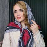 روسری هندسی حاشیه دار - مانتو پاتریس رشت
