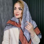 روسری هندسی حاشیه دار - مانتو پاتریس رشت