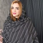 شال مخمل خطی - مانتو پاتریس رشت