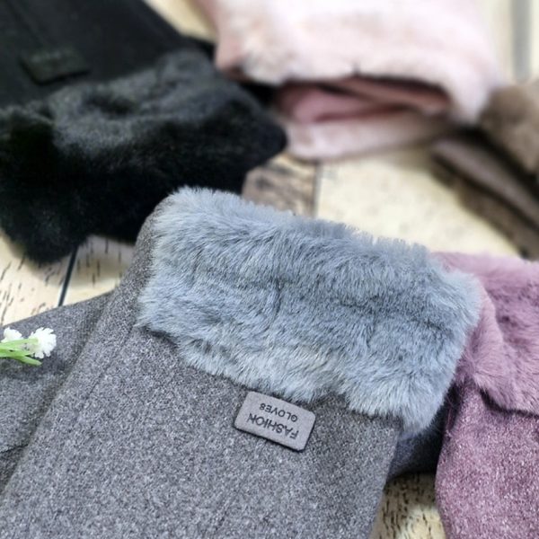 دستکش فوتر خزدار - مانتو پاتریس رشت