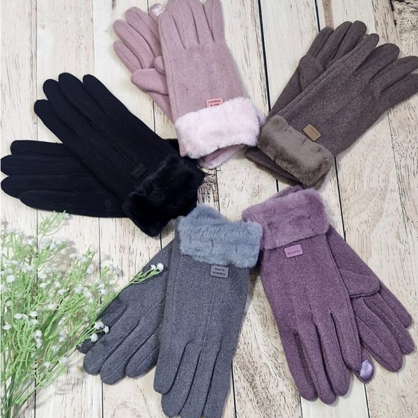 دستکش فوتر خزدار - مانتو پاتریس رشت