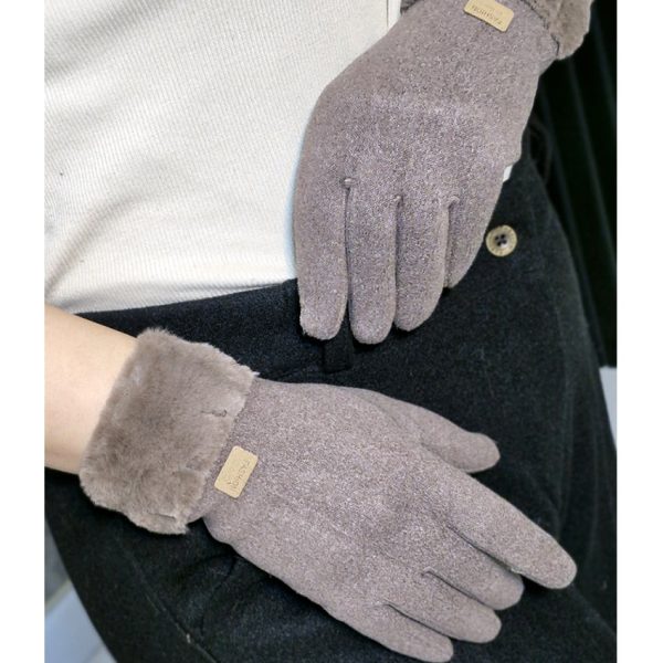 دستکش فوتر خزدار - مانتو پاتریس رشت