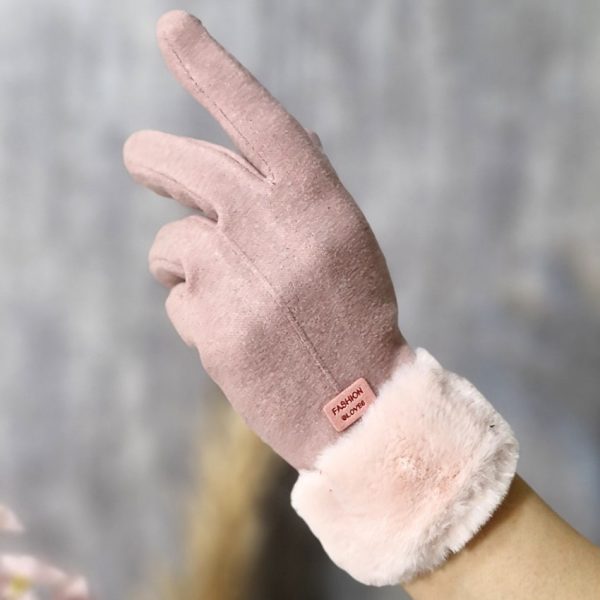 دستکش فوتر خزدار - مانتو پاتریس رشت