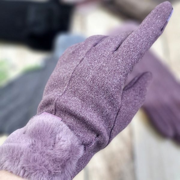 دستکش فوتر خزدار - مانتو پاتریس رشت