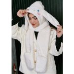 شال و کلاه سرهمی خز - مانتو پاتریس رشت