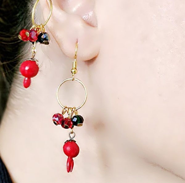 گشوار آویز انار-مانتو پاتریس رشت