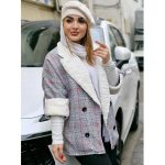 پالتو چهارخونه ببعی - مانتو پاتریس رشت